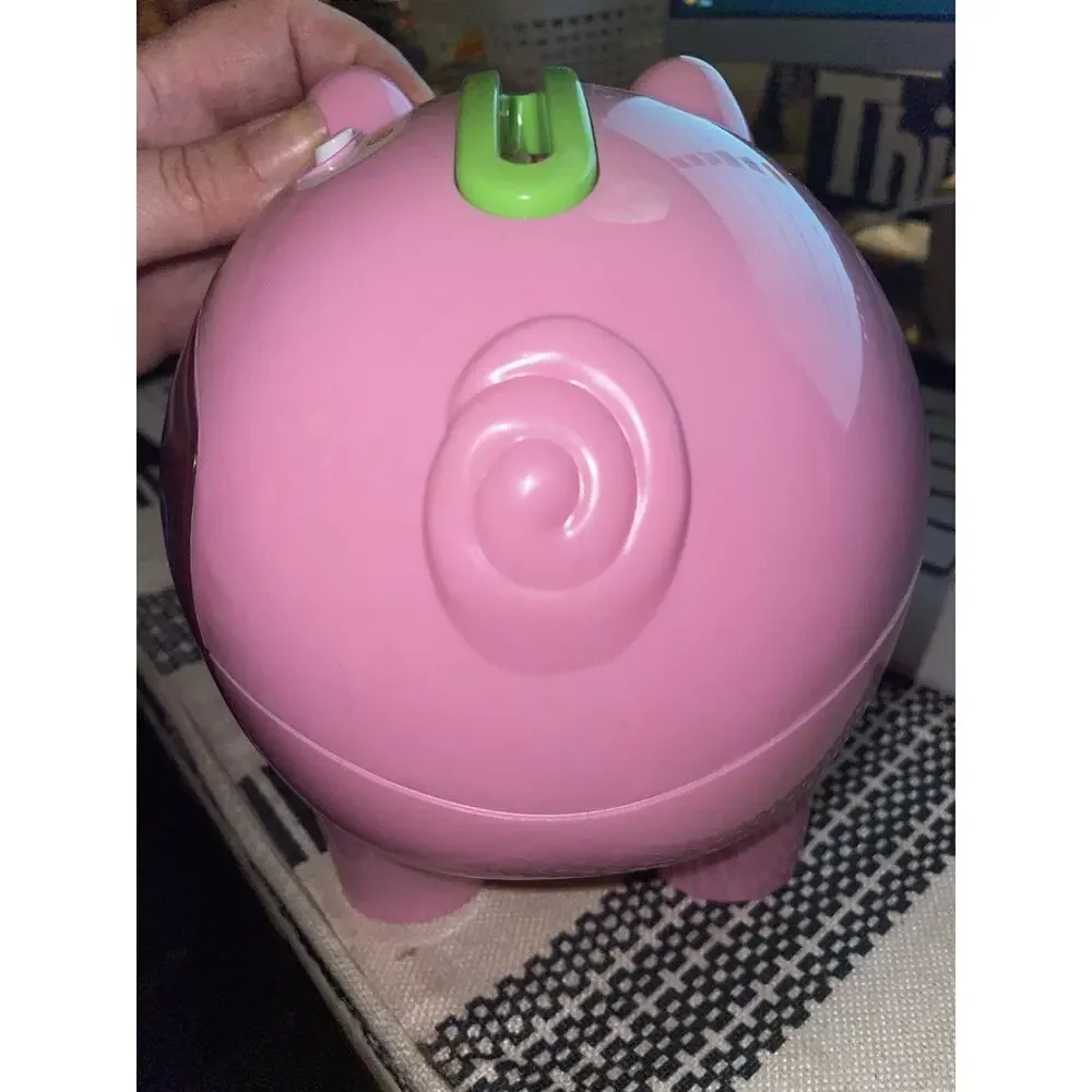 Fisher Price Laugh & Learn Pink Musical Smart Stages Piggy Bank Pink With Coins